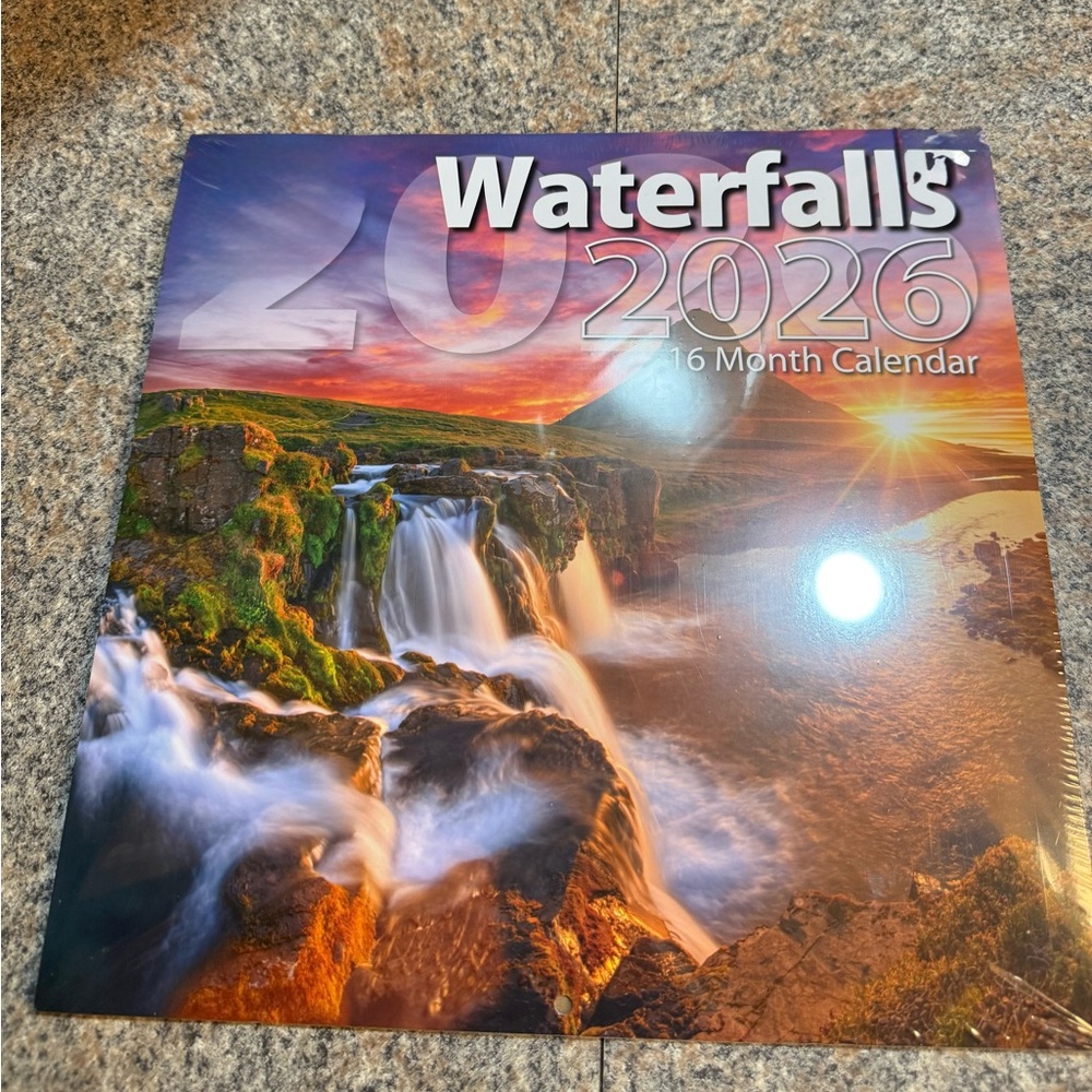 2026 Waterfalls Scenic Calendar